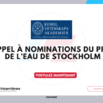 Appel à nominations du Prix de l’eau de Stockholm 2027 2 Appel à nominations du Prix de l’eau de Stockholm 2027