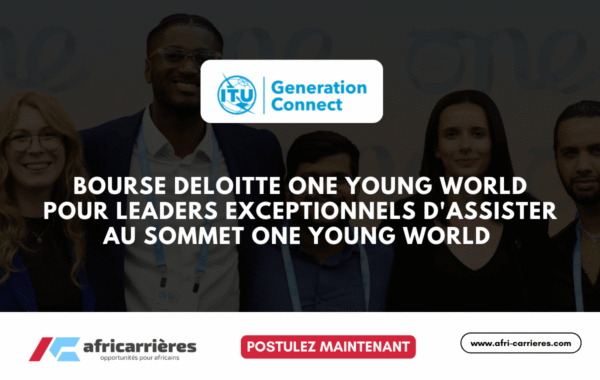 Bourse Deloitte One Young World 2025 pour leaders exceptionnels dassister au Sommet One Young World