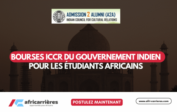 Bourses ICCR du gouvernement indien 2025 2026 pour etudiants africains