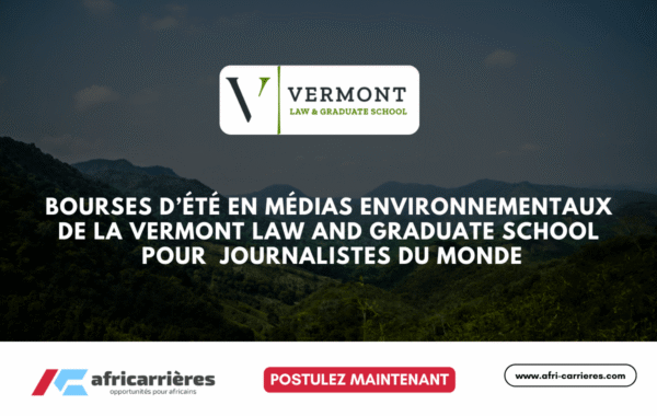 Bourses dete en medias environnementaux 2025 de la Vermont Law and Graduate School