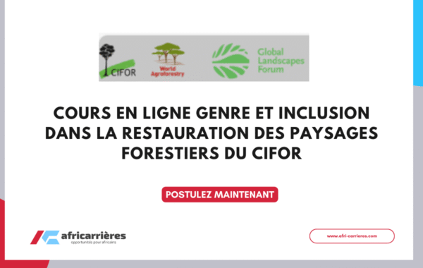 Cours en ligne Genre et inclusion dans la restauration des paysages forestiers du CIFOR 2025