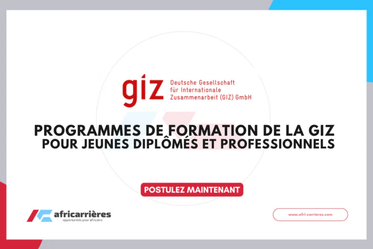 DC Trainee Programme GIZ pour jeunes diplômés et professionnels