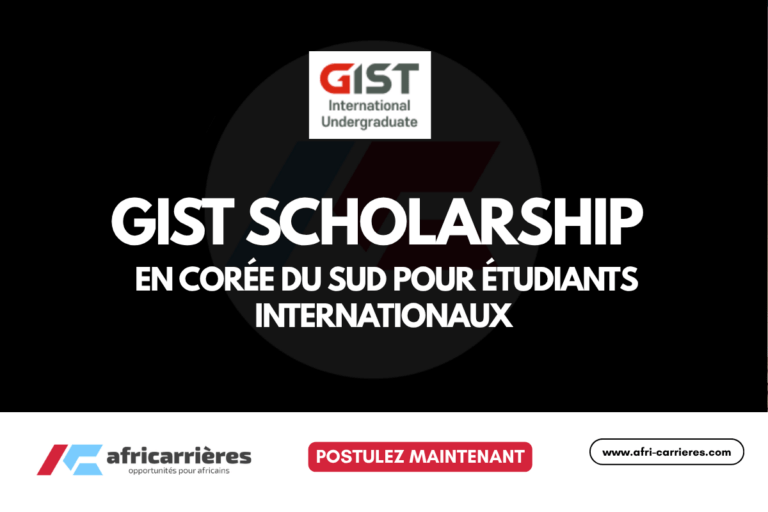 GIST Scholarship en Corée du Sud pour étudiants internationaux 2026
