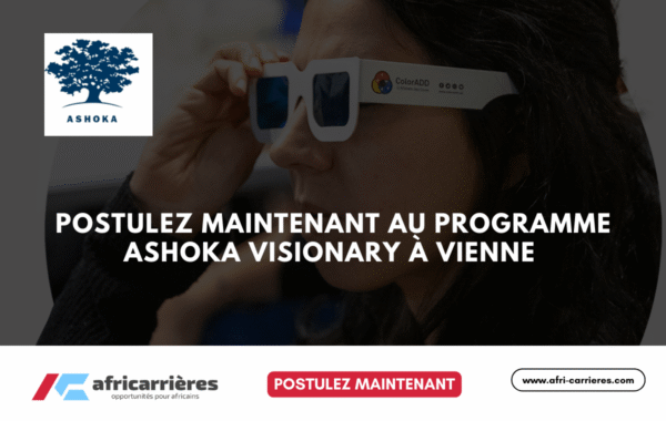 Postulez maintenant au programme Ashoka Visionary a Vienne