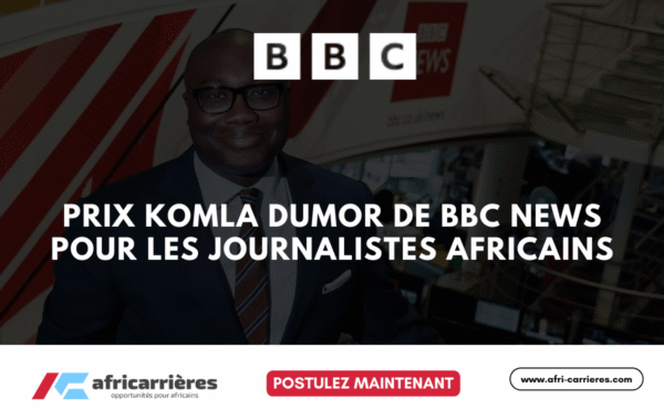 Prix Komla Dumor de BBC News 2025 pour les journalistes africains