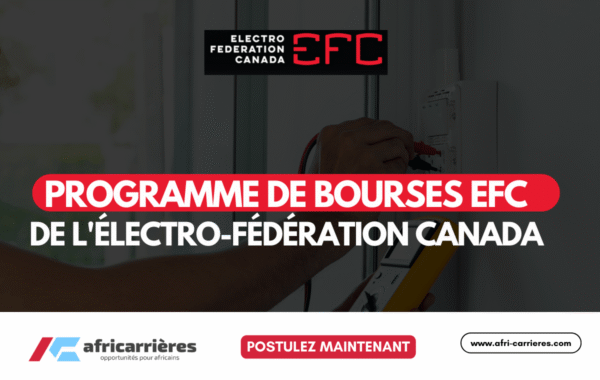 Programme de bourses EFC de lElectro Federation Canada 2025