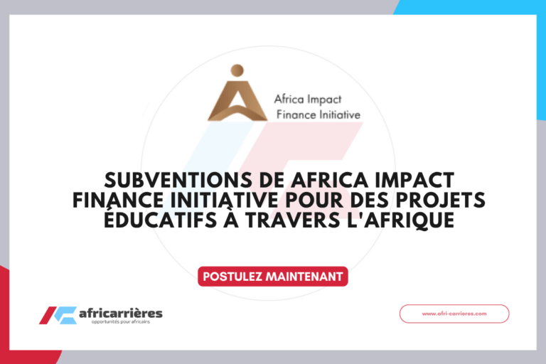 Africa IFI Community Grants 2026 pour des projets éducatifs à travers l'Afrique
