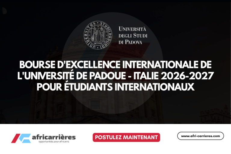 Bourse de l'Université de Padoue - Italie 2026-2027 pour étudiants internationaux (Finance complete)