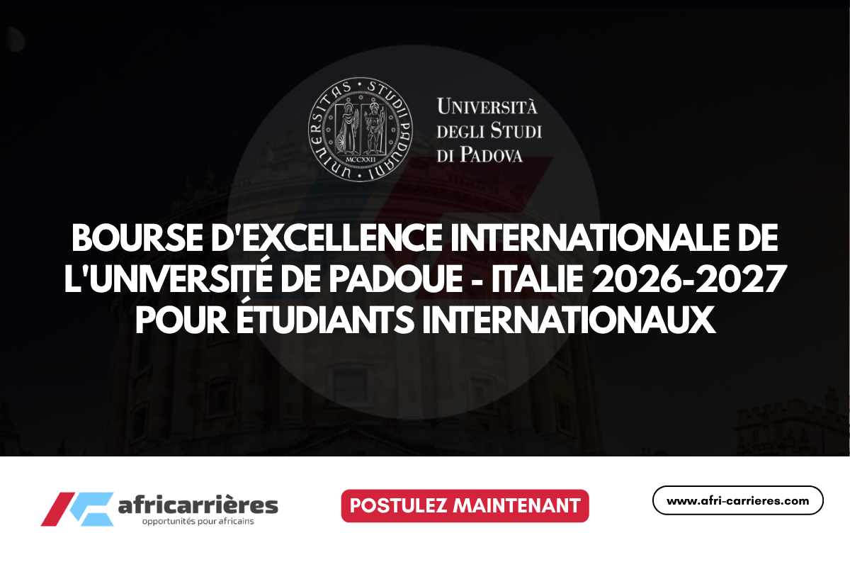 Bourse de l'Université de Padoue - Italie 2026-2027 pour étudiants internationaux (Finance complete)