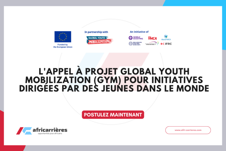 Appel à projet Global Youth Mobilization (GYM) 2026 - jusqu'à 5 000 € pour initiatives dirigées par des jeunes dans le monde