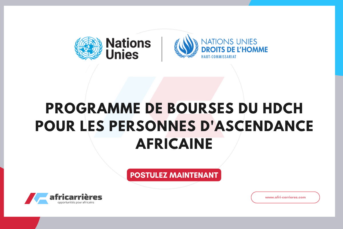Programme de Bourses du HDCH 2025 pour les personnes d'ascendance Africaine