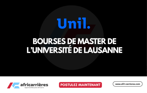 Bourse de Master UNIL 20272028