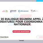 2e Dialogue Egumeni – Appel à candidatures pour les Coordonnateurs nationaux