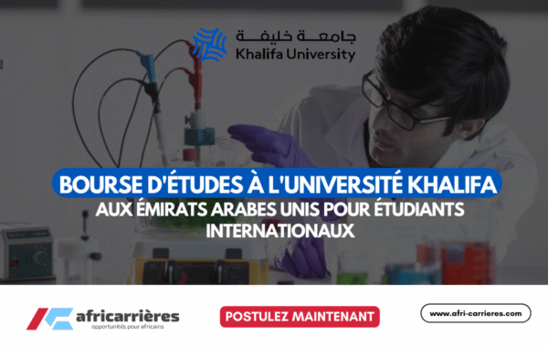Bourse detudes a lUniversite Khalifa aux Emirats Arabes Unis 2025 pour etudiants internationaux
