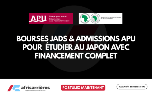 Programme Japan Africa Dream Scholarship (JADS) 2027 pour africains