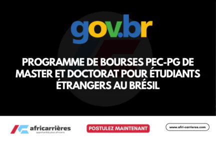 Programme PEC-PG 2027 – Bourses de Master et Doctorat pour étudiants étrangers au Brésil