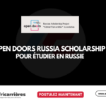 Bourse Open Doors Russia 2027 – Études Master et Doctorat en Russie pour étudiant étrangers