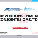 Subventions d’impact conjointes OMS/TDR 2026-2027 – Région africaine