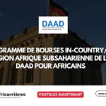 Bourses DAAD de master en Afrique subsaharienne : programme In-Country/In-Region