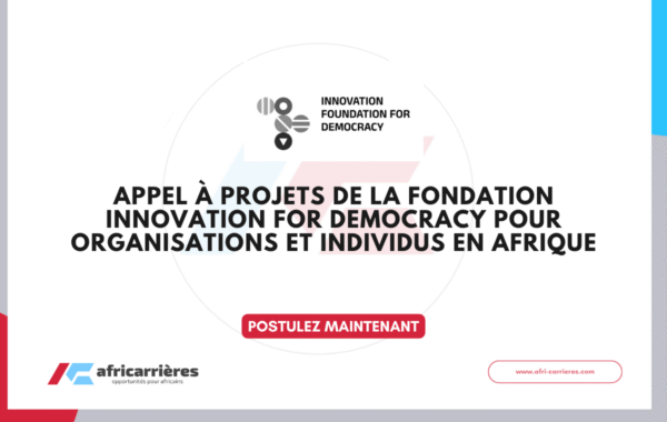 Appel a projets de la Fondation Innovation for Democracy pour organisations et individus en Afrique