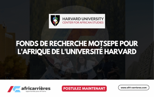 Fonds de Recherche Motsepe pour lAfrique 2025 2026 Appel a Candidatures de lUniversite Harvard