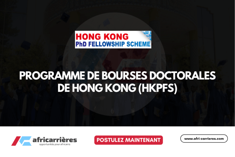 Programme de bourses doctorales de Hong Kong (HKPFS) - 6 Hong Kong PhD Fellowship Scheme (HKPFS) - 2026-2027