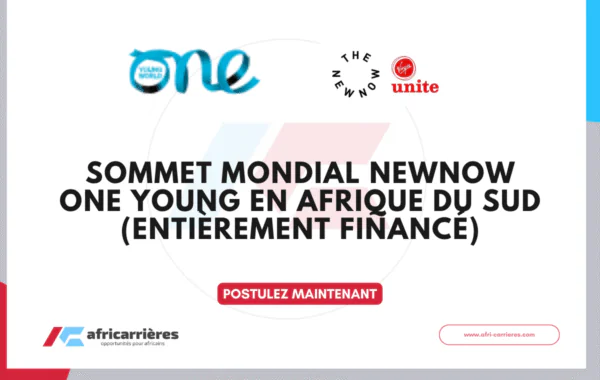 Sommet mondial NewNow One Young 2026 en Afrique du Sud entierement finance