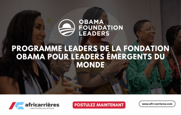 programme Leaders Obama Foundation 2026 pour leaders emergents du monde