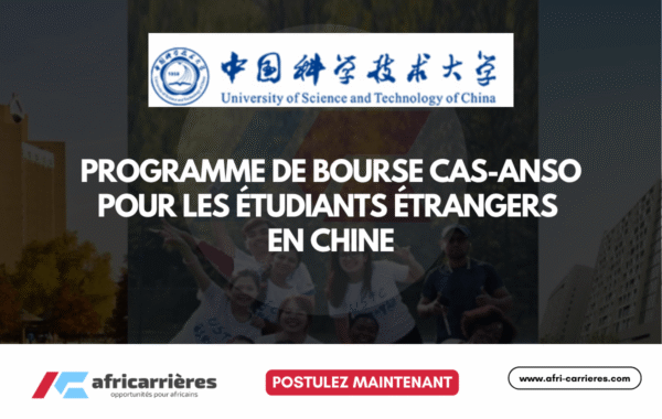 programme de bourse CAS ANSO pour les etudiants etrangers en Chine