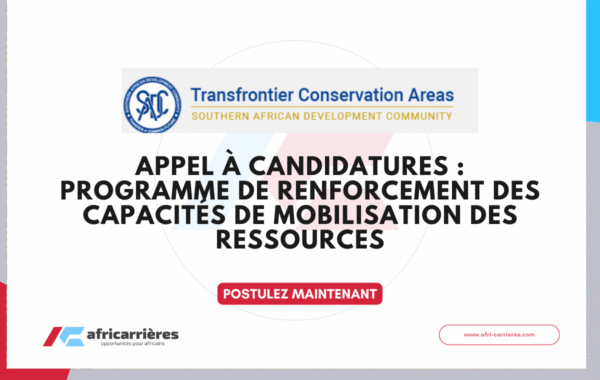 Appel a candidatures Programme de renforcement des capacites de mobilisation des ressources