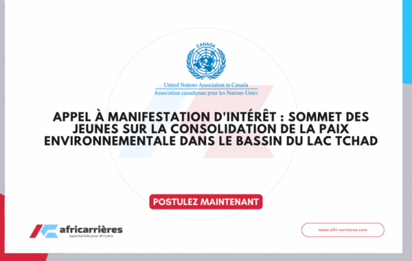 Appel a manifestation dinteret Sommet des jeunes sur la consolidation de la paix environnementale dans le bassin du lac Tchad