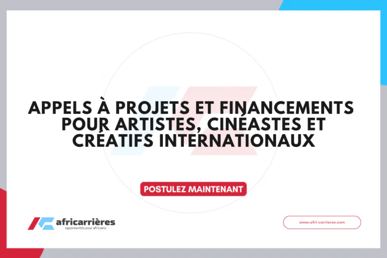 Appels à projets et financements 2026-2027 pour artistes, cinéastes et créatifs internationaux