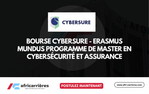 Bourse CYBERSURE ERASMUS MUNDUS Programme de Master en cybersecurite et assurance