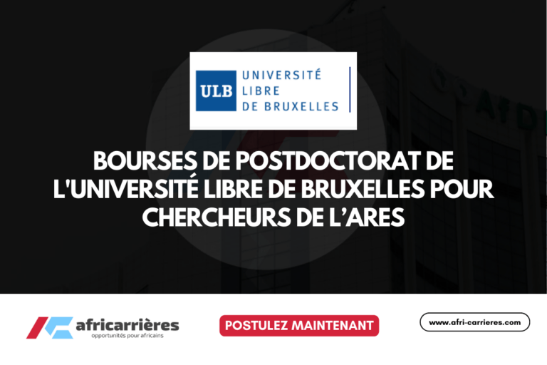 Bourses de postdoctorat de l'Université Libre de Bruxelles 2026 pour chercheurs