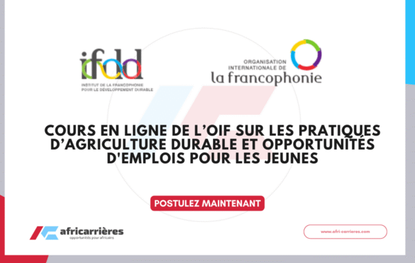 Cours en ligne de lOIF 2026 Pratiques agricoles et opportunites demplois