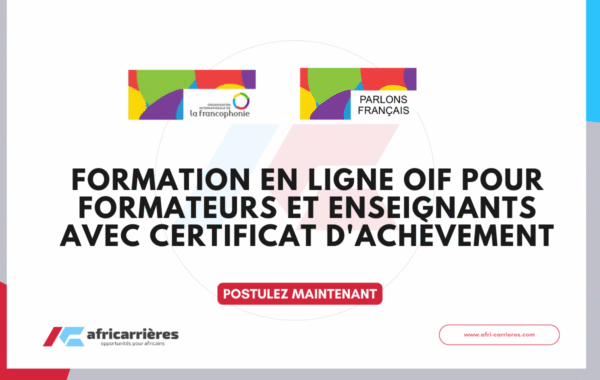 Formation en ligne de lOIF pour formateurs et enseignants