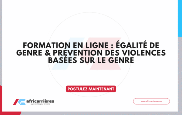 Formation en ligne sur legalite de genre prevention des violences basees sur le genre