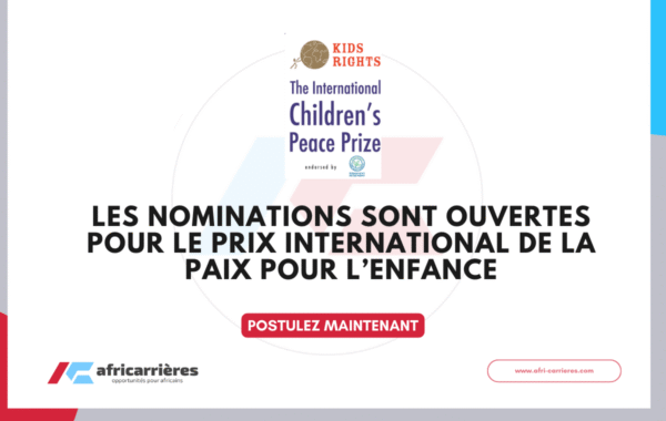 International Childrens Peace Prize Prix international de la paix pour lenfance 2026