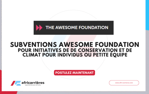 SUBVENTIONS Awesome Foundation 2026 pour individus ou organisations