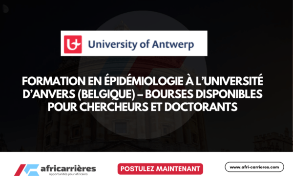 Bourses Epidemiologie 2026 de lUniversite dAnvers pour pour chercheurs et doctorants