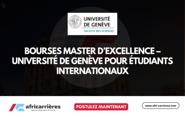 Bourses UNIGE 2026 Bourses Master dexcellence pour etudiants internationaux