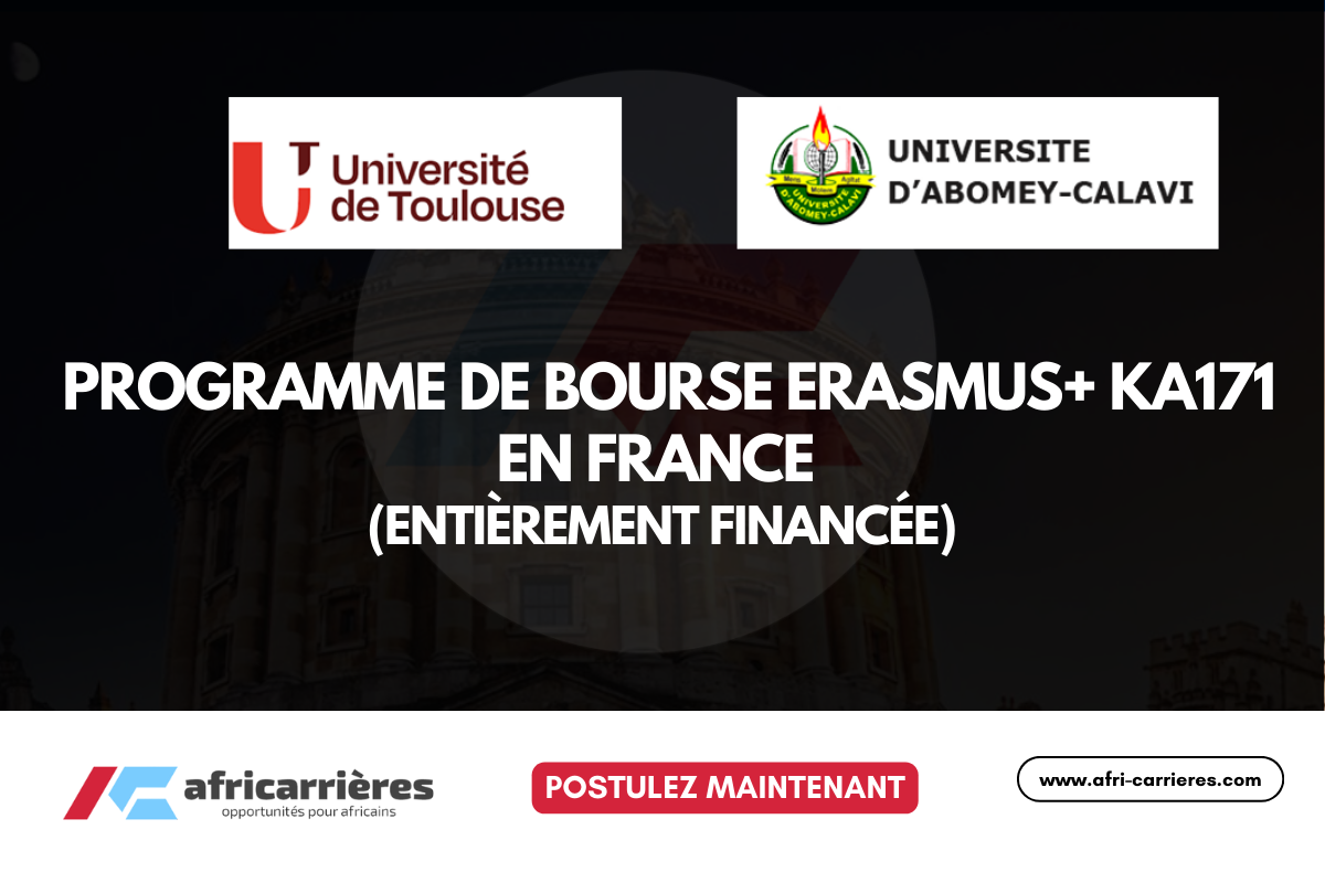 Étudier en France grâce au programme de bourse Erasmus+ KA171 2026-2027 (entièrement financée)