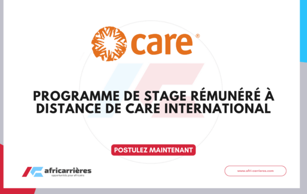Programme de stage remunere a distance de CARE International 2026