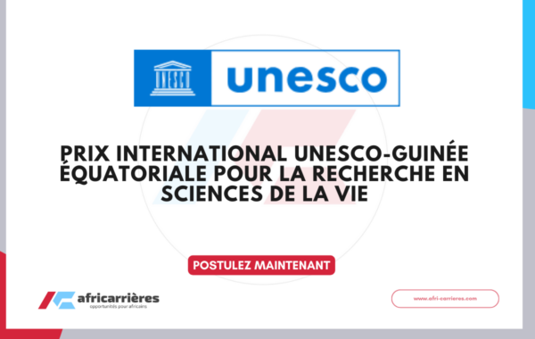 Appel a candidatures 2026 Prix international UNESCO Guinee equatoriale pour la recherche en sciences de la vie