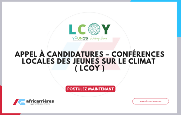 Appel a candidatures – Conferences locales des jeunes sur le climat LCOY 2026