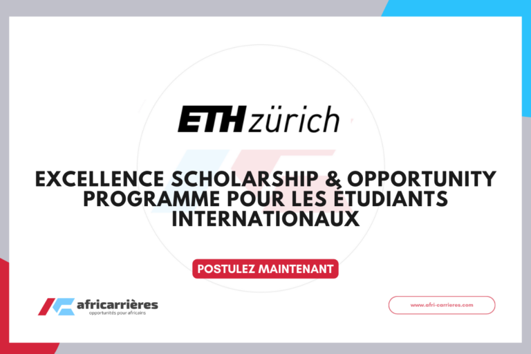 Bourse ESOP  ETH Zurich 2026 pour étudiant africains