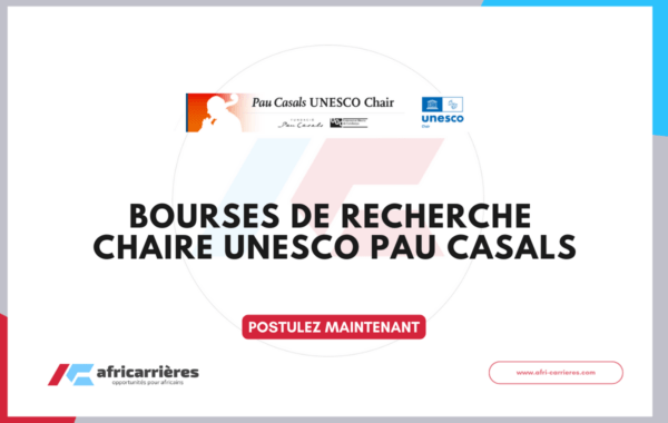 Bourses de Recherche 2026 – Chaire UNESCO Pau Casals