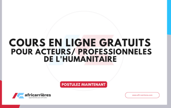 Cours gratuits pour acteurs de lhumanitaire
