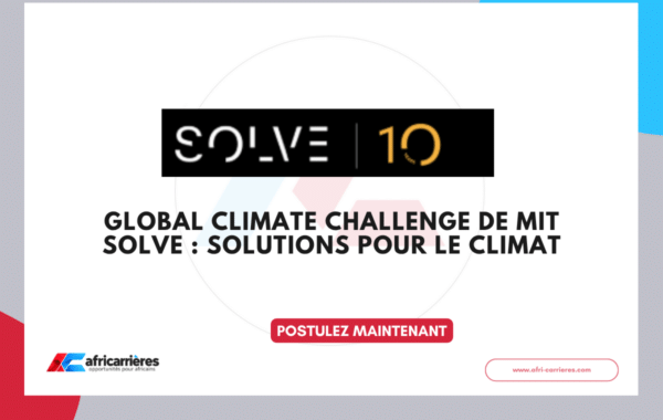 Global Climate Challenge 2027 de MIT Solve : solutions pour le climat