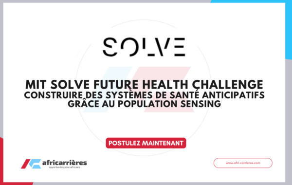 MIT Solve Future Health Challenge 2026 – Construire des systemes de sante anticipatifs grace au population sensing